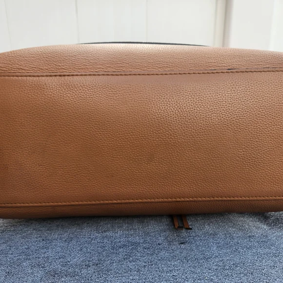 Rebecca Minkoff Tan Leather Tote with Gold Accent - Picture 14 of 16